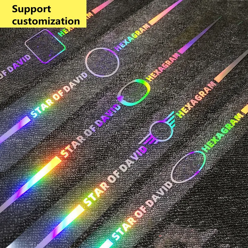 

Шестиконечная звезда, красочные светоотражающие автомобильные наклейки, лазерная креативная гирлянда для кузова автомобиля, для защиты от...