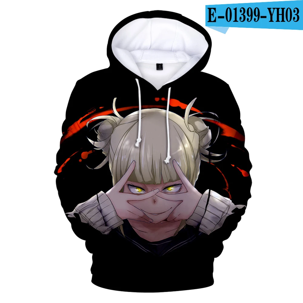 

Anime My Hero Academia men 3D Hoodie Cosplay Costume Buko No Hero Academia BNHA Uniform Hooded boy/girls Long Sleeve kids Hoody