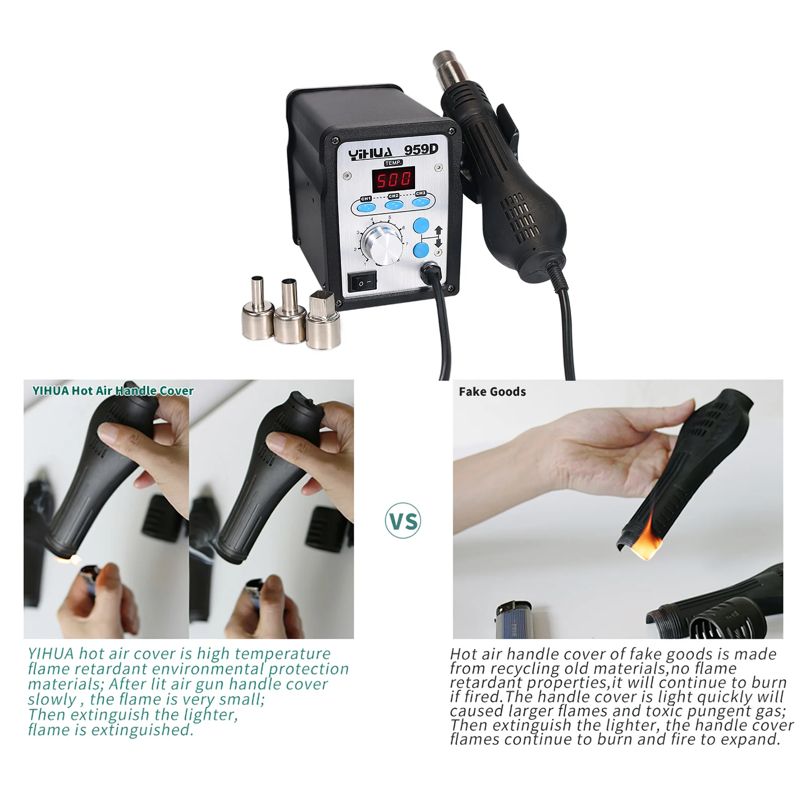 

YIHUA 959D -, 700 , 220