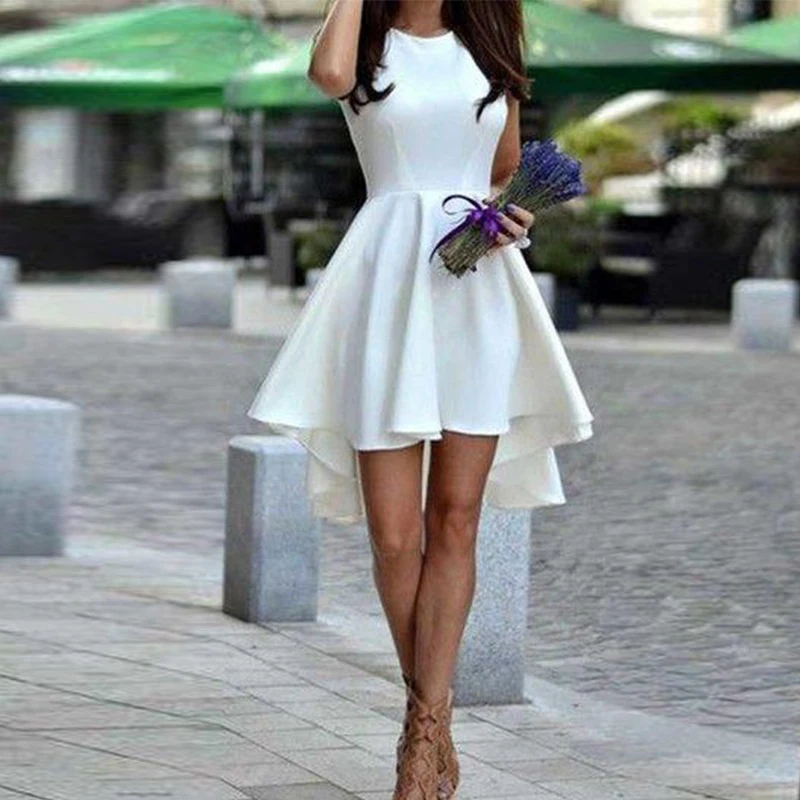 Белое Короткое Платье Фото