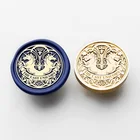 DMD-Craft печать на воске в виде единорога, 30 мм, печать на воске, сменная деревянная ручка, винтажная печать на воске для свадебных открыток