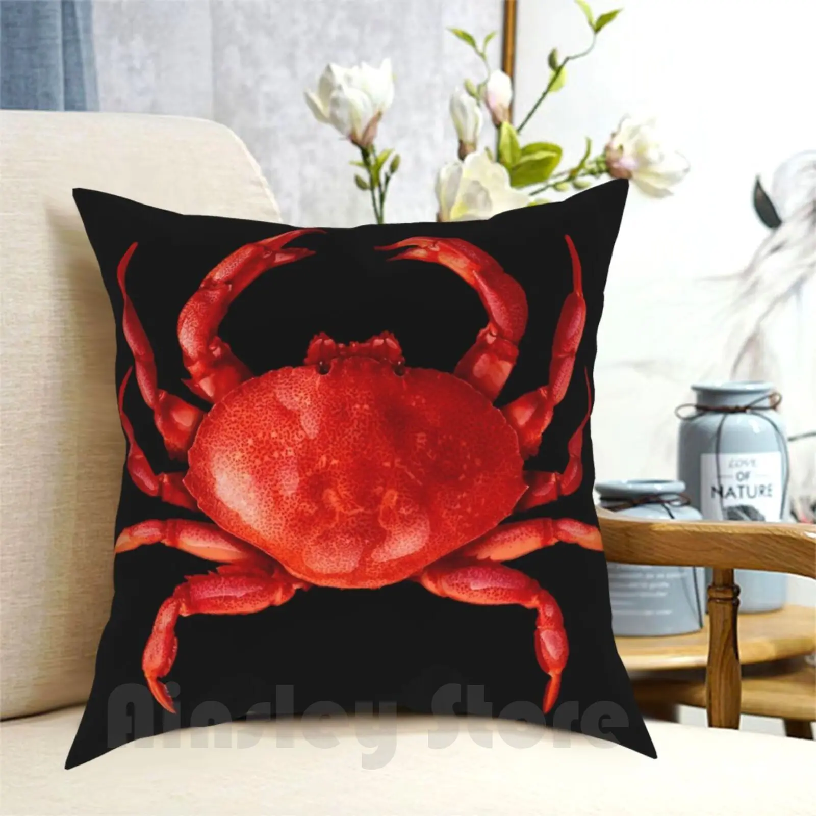 Мягкий чехол с рисунком в виде Красной подушки-краба |