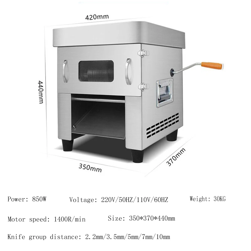 New Electric Slicer Commercial Home Pull-out Blade Meat Cutter Machine Automatic Cutting Mincing |