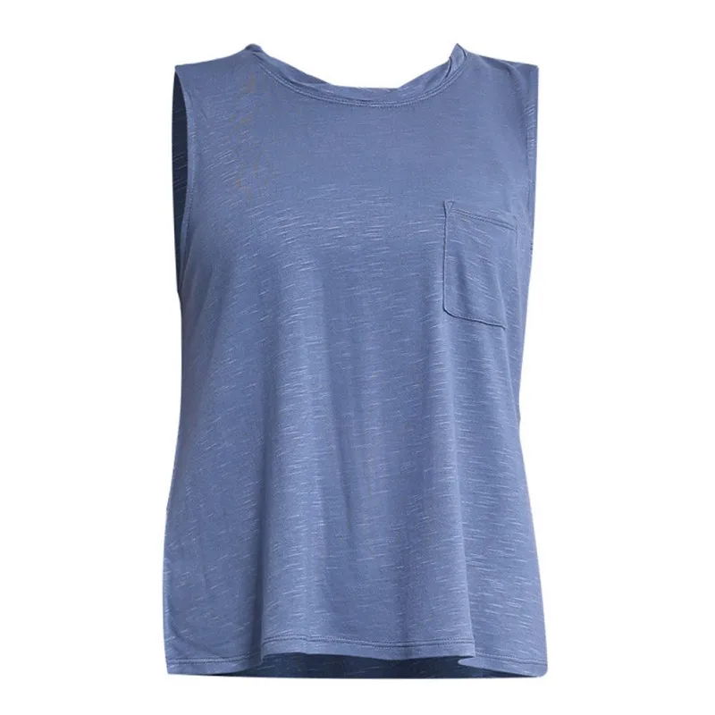 

Female Summer Round Neck Loose Vest Sexy Off Shoulder Solid Color T-Shirt Casual Fashion Tank Tops