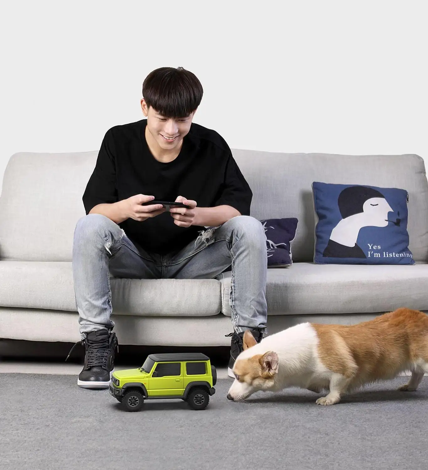 

XIAOMI Smart RC Car Intelligent 1:16 Proportional 4 Wheel Drive Rock Crawler Controller App RC Car Vehicles Model XMYKC01CM