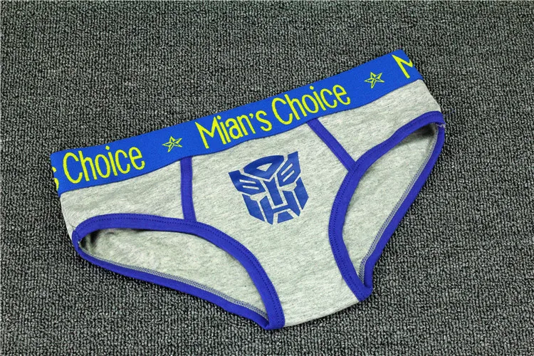 Женские хлопковые трусы-боксеры с широкими полями и надписью героями