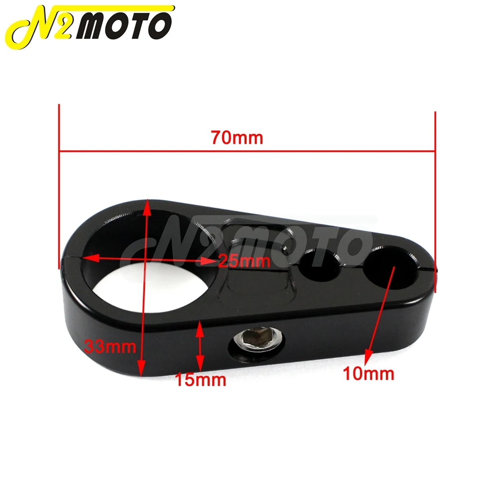 Зажим для тормозной дроссельной заслонки мотоцикла черный зажим алюминиевый