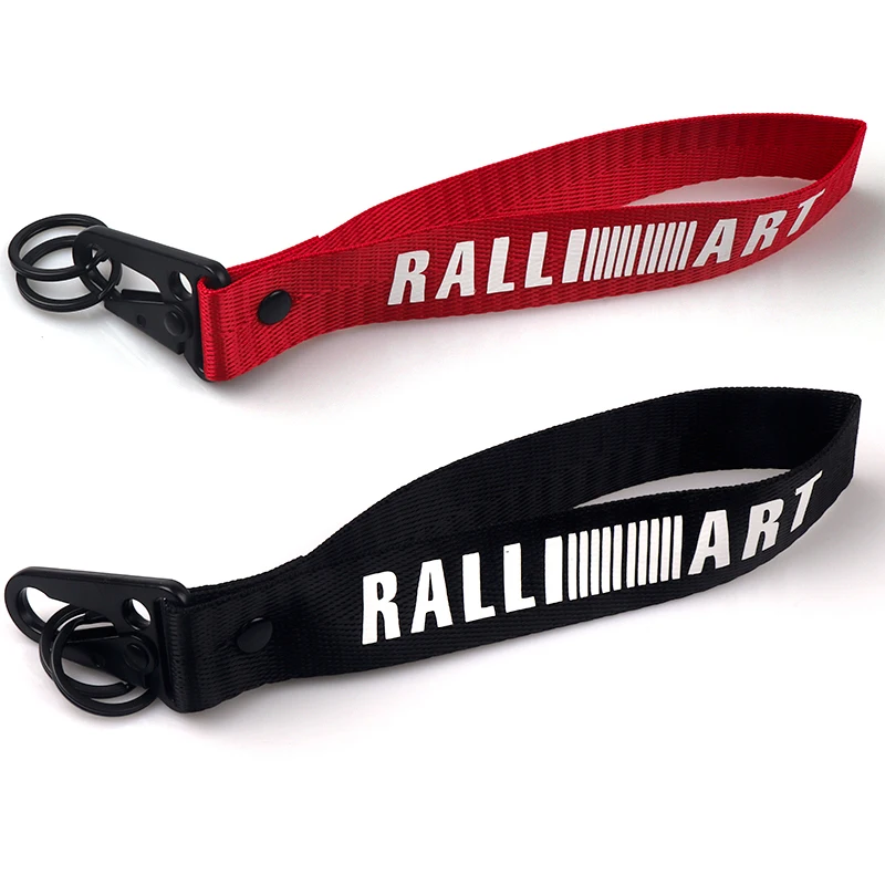 Автомобильный Стайлинг RALLIART эмблема цинковый сплав лента брелок для ключей