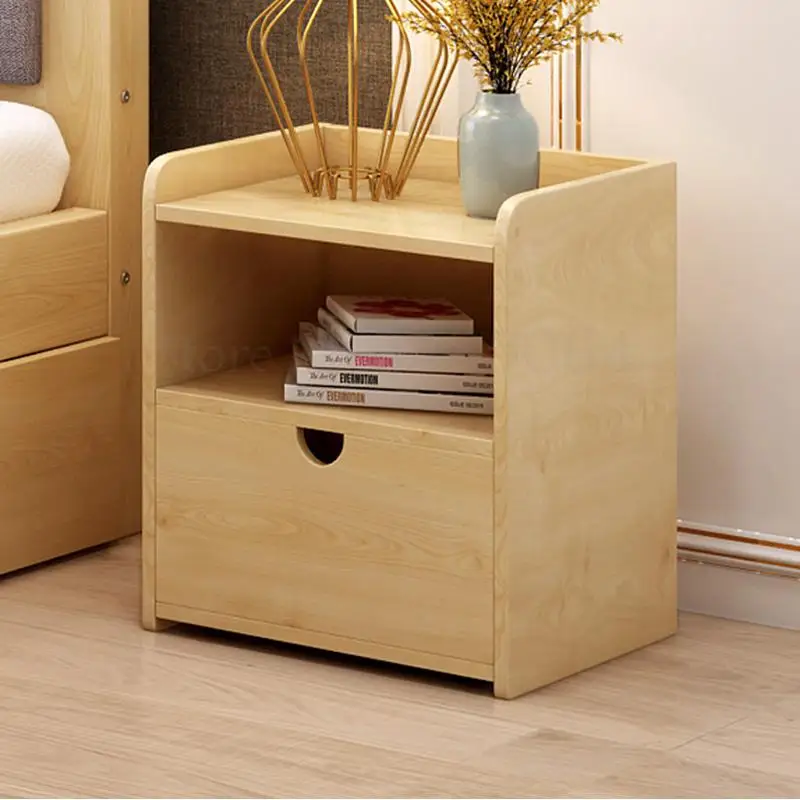 Сплошная деревянная прикроватная настольная лампа простой современный