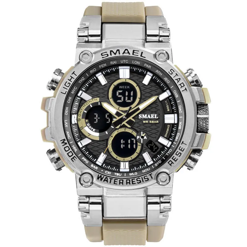 

Metal Casing Waterproof Multi-Functional Trendy Men's Electronic Sport Watch