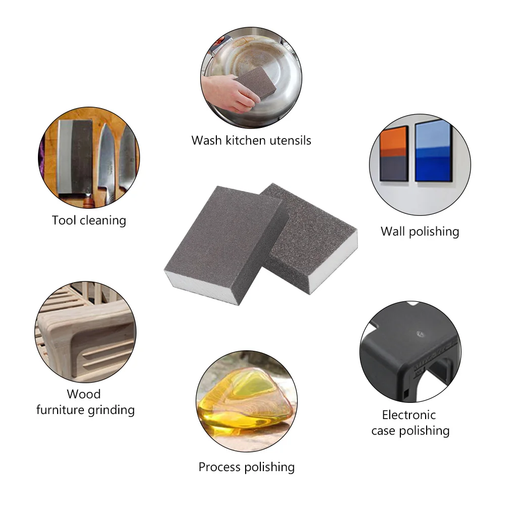 

Rough Medium Fine Grit Flexible Wet Dry Sanding Sponge Block Foam Emery Pad 60 80 100 120 180 220# Abrasive Drywall Polishing