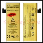 Лидер продаж, батарея для iphone 5, нулевой цикл, большая емкость, золотой аккумулятор для iPhone 5, аккумулятор для iphone5