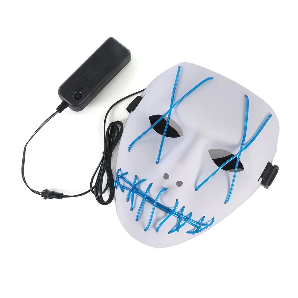 Портативный ПВХ Хэллоуин Косплей Костюм низкое энергопотребление светящаяся