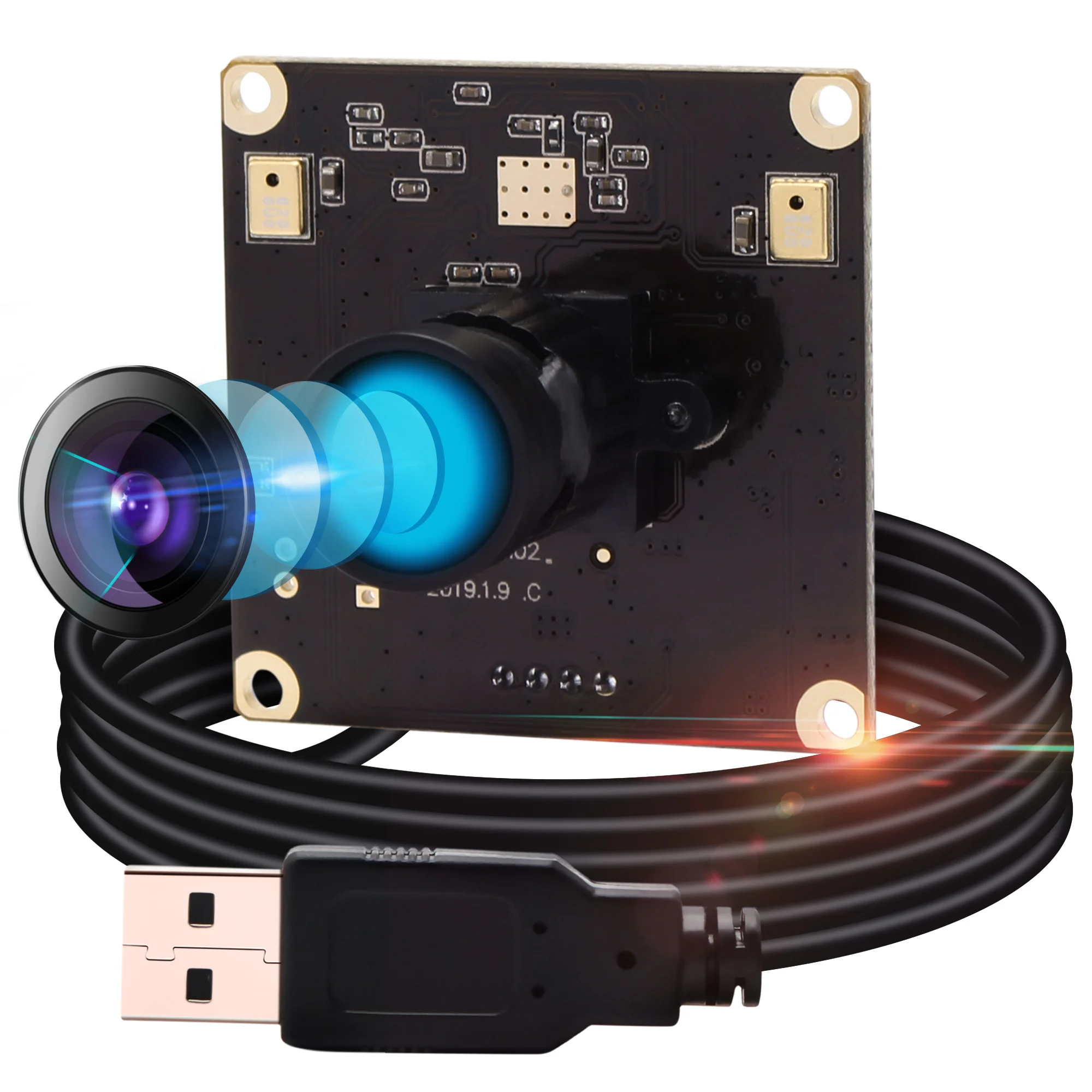 

13MP 3840(H) *2880 (V) IMX214 Color CMOS MJPEG YUYV Fixed Focus UVC CCTV Board USB Camera Module for document capture