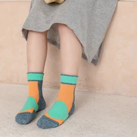 spring and autumn new korean women%e2%80%98s color blocking cotton socks for boys and for child girls baby sport cotton childrens socks