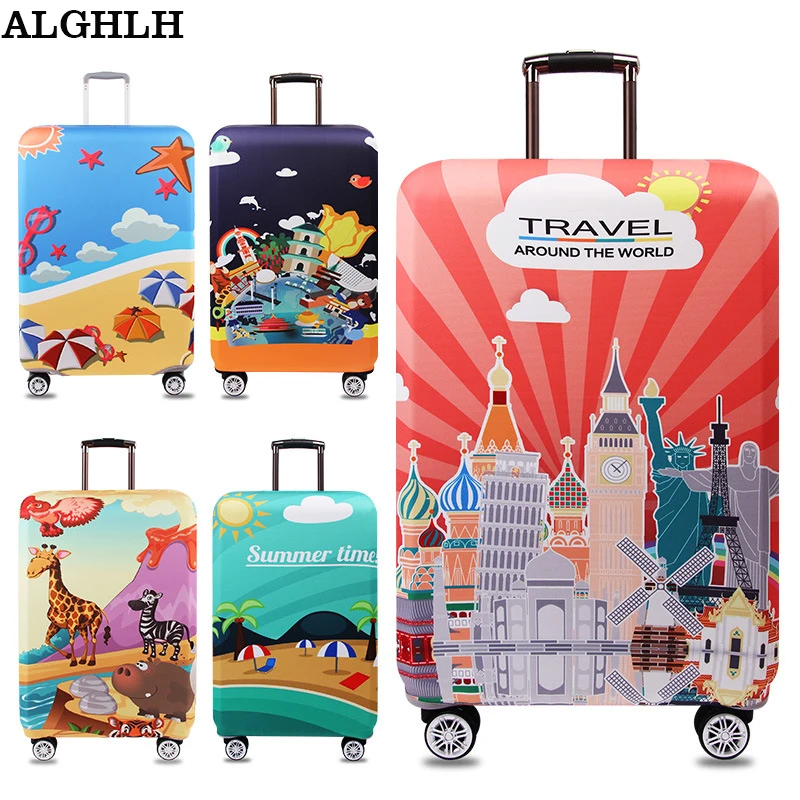 Водонепроницаемый Чемоданчик на колесах ALGHLH защитный чехол с милым котенком для