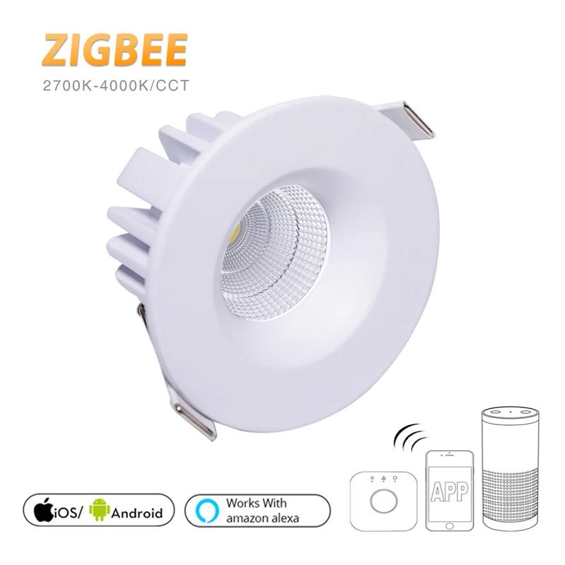 10 шт./лот Zigbee Smart 8 Вт CCT COB светодиодный светильник для дома кухни 220 240 В с