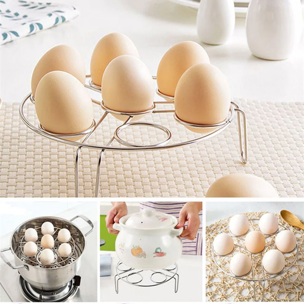 

Accessories Stainless Steel Egg Steamer Rack Basket Kitchen