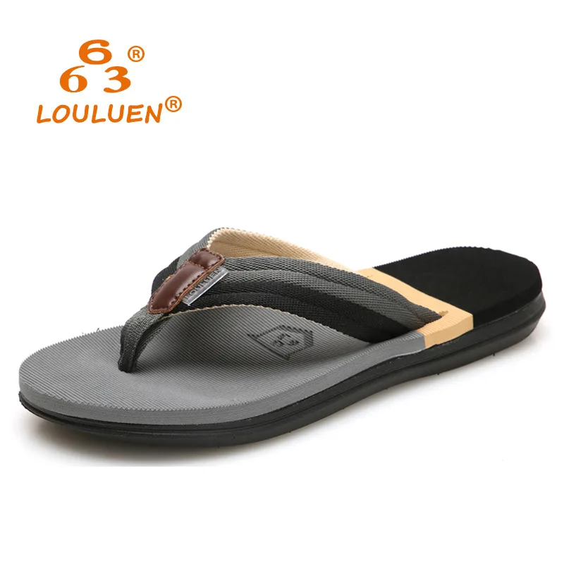 

2020 New Arrival Summer Men Flip Flops High Quality Beach Sandals Anti-slip Zapatos Hombre Casual Shoes Wholesale