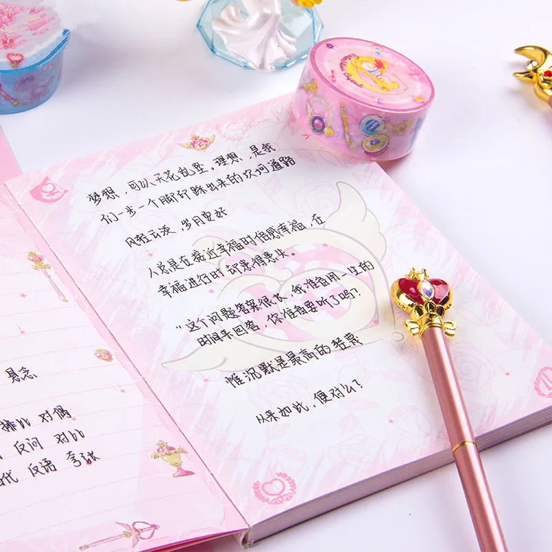 Сейлор Мун Косплей тетрадь карта Captor Sakura журнал для записей печатная бумага Мультфильм Креативный кабинет блокноты канцелярские товары подарок