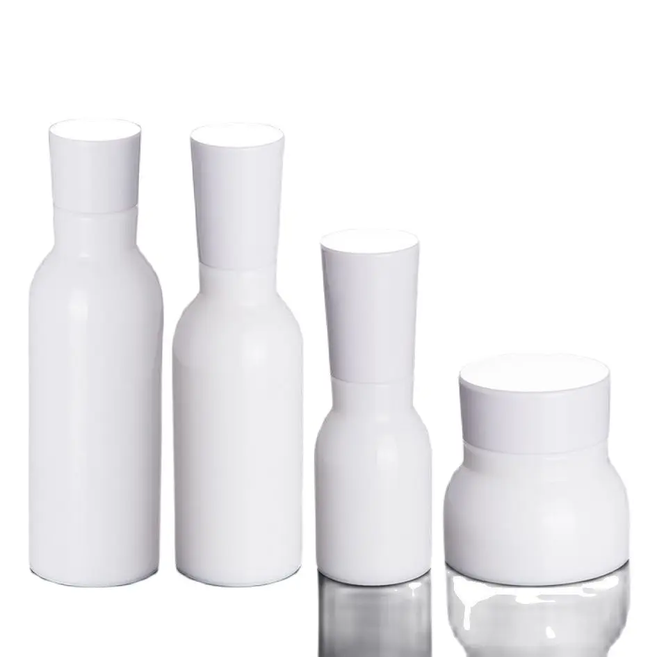 50 шт./лот г белая керамика стеклянная банка для крема с красными стеклянными