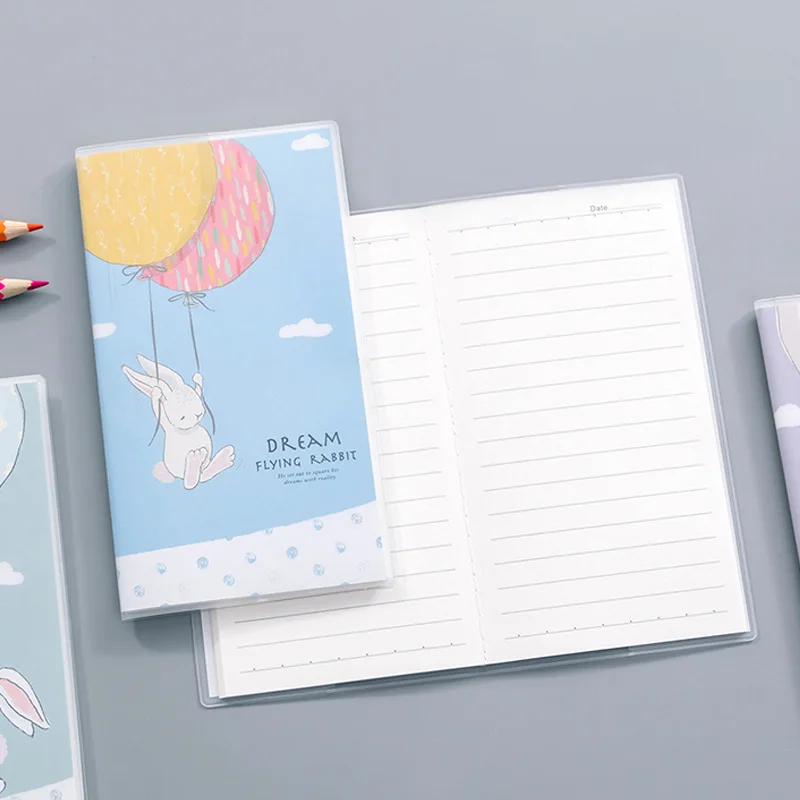 4 шт./лот записная книжка стационарная мультяшная А6 30 листов милый дневник для