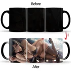 Необычная полуобнаженная кружка для девушек, меняющая цвет керамическая кружка, необычные подарки