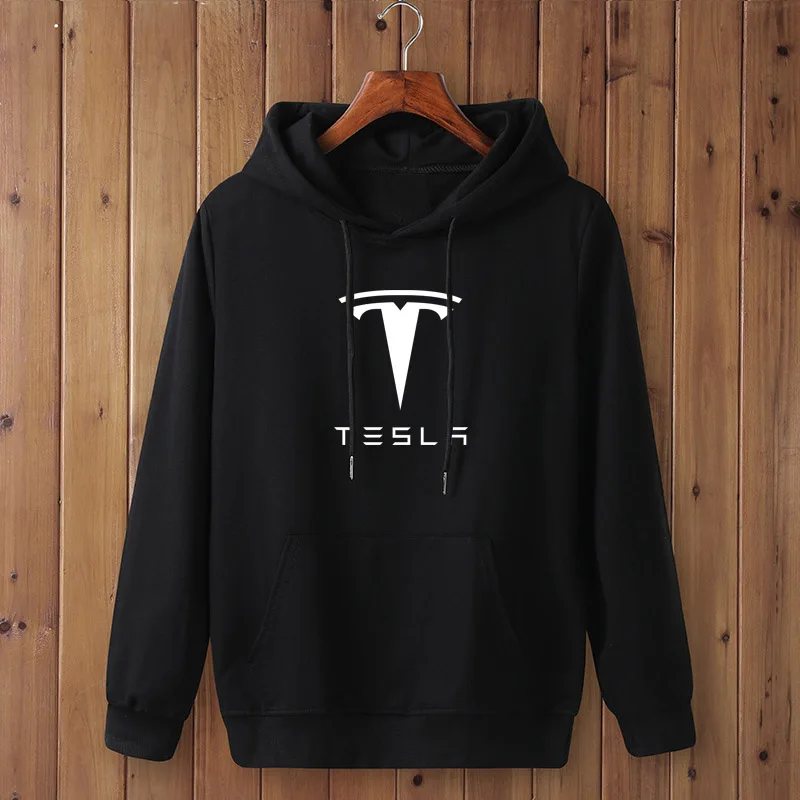 Модный бренд Tesla принт мужские толстовки 2021 весенне-осенний набор одежды для