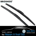 BROSHOO автомобильные щетки стеклоочистителя очистите лобовое стекло для Nissan X Trail T30 T31 T32 модель года с 2001 по 2018 подходит для стандартного крючка