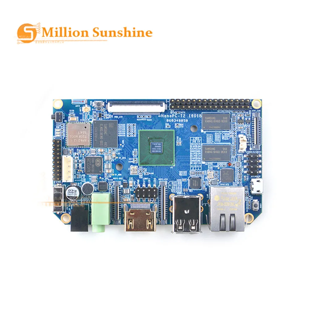 Макетная плата NanoPC T2 A9 с четырехъядерным процессором S5P4418 карта компьютер на