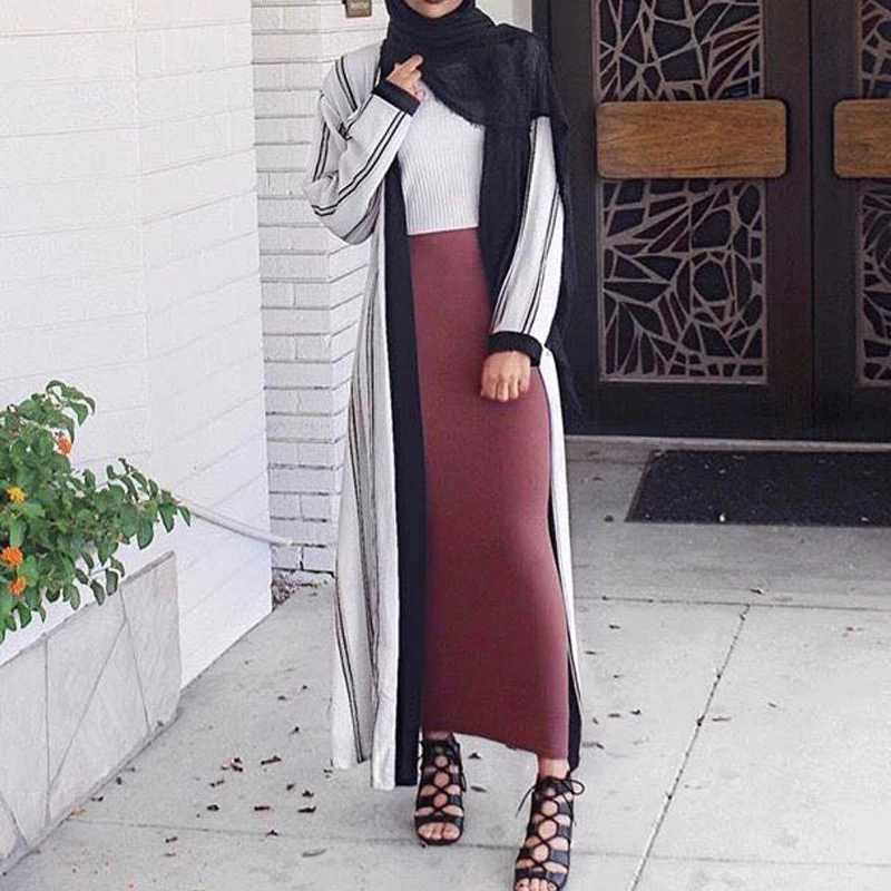 Платья Abaya Дубай Кафтан мусульманская Мода длинная облегающая макси юбка платье