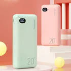 Модный внешний аккумулятор 20000 мАч, внешнее портативное зарядное устройство, внешний аккумулятор А, быстрая зарядка со светодиодным дисплеем, зарядное устройство для телефона для смартфона