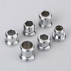 Переходник для смесителя M16, M18, M20, M21, M22, M24, латунный Соединитель с резьбой, аксессуары для ванной комнаты носик кухонного крана