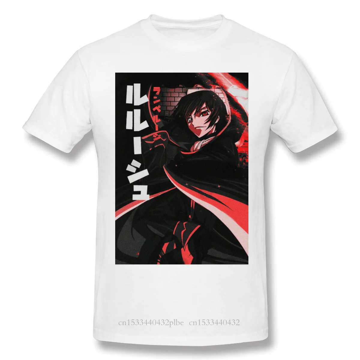 Новая летняя футболка Винтажная Футболка Lelouch с японским Аниме Манга