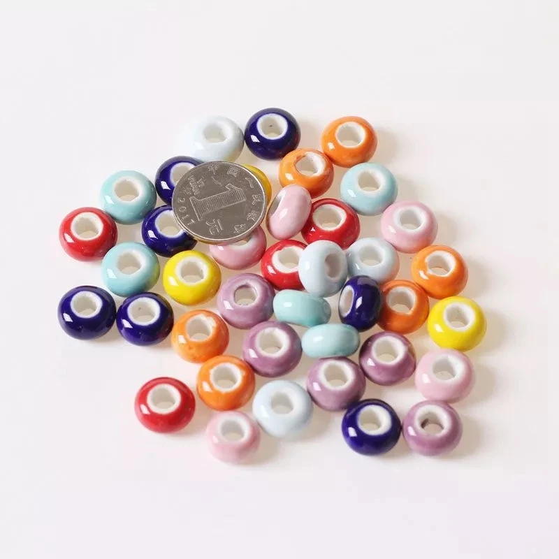 10 шт. 15 мм туфли на плоской подошве с круглым носком керамические бусины Сделай