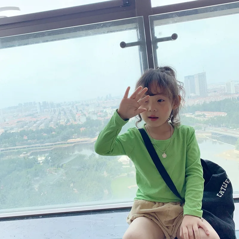 Осеннее платье 2019 новое детское нижнее белье футболка из чистого хлопка с