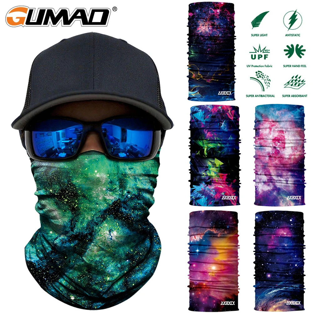 3D бесшовные шарфы Galaxy Magic Neck Gaiter Face Cover Sport Лыжная маска Рыбалка Велоспорт Туризм
