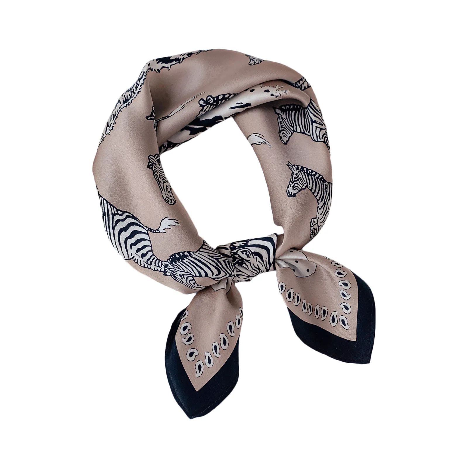 

New 100% Real Silk Satin Women Scarf Flower Printed 2020 Foulard Femme Square Head Scarfs Bandana Shawl Gift For Lady Poncho