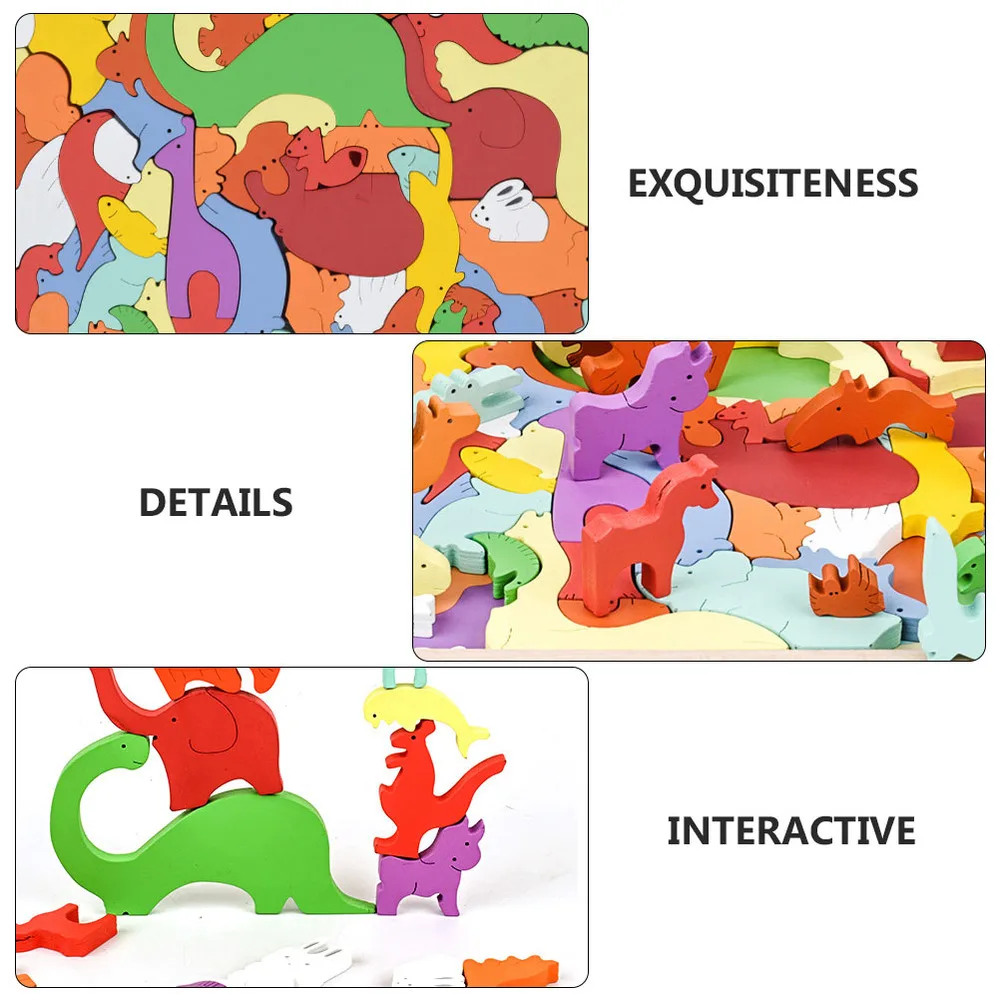 

1 Set Educational Puzzle Toys Children Interesting Jigsaw Toys (Colorful)