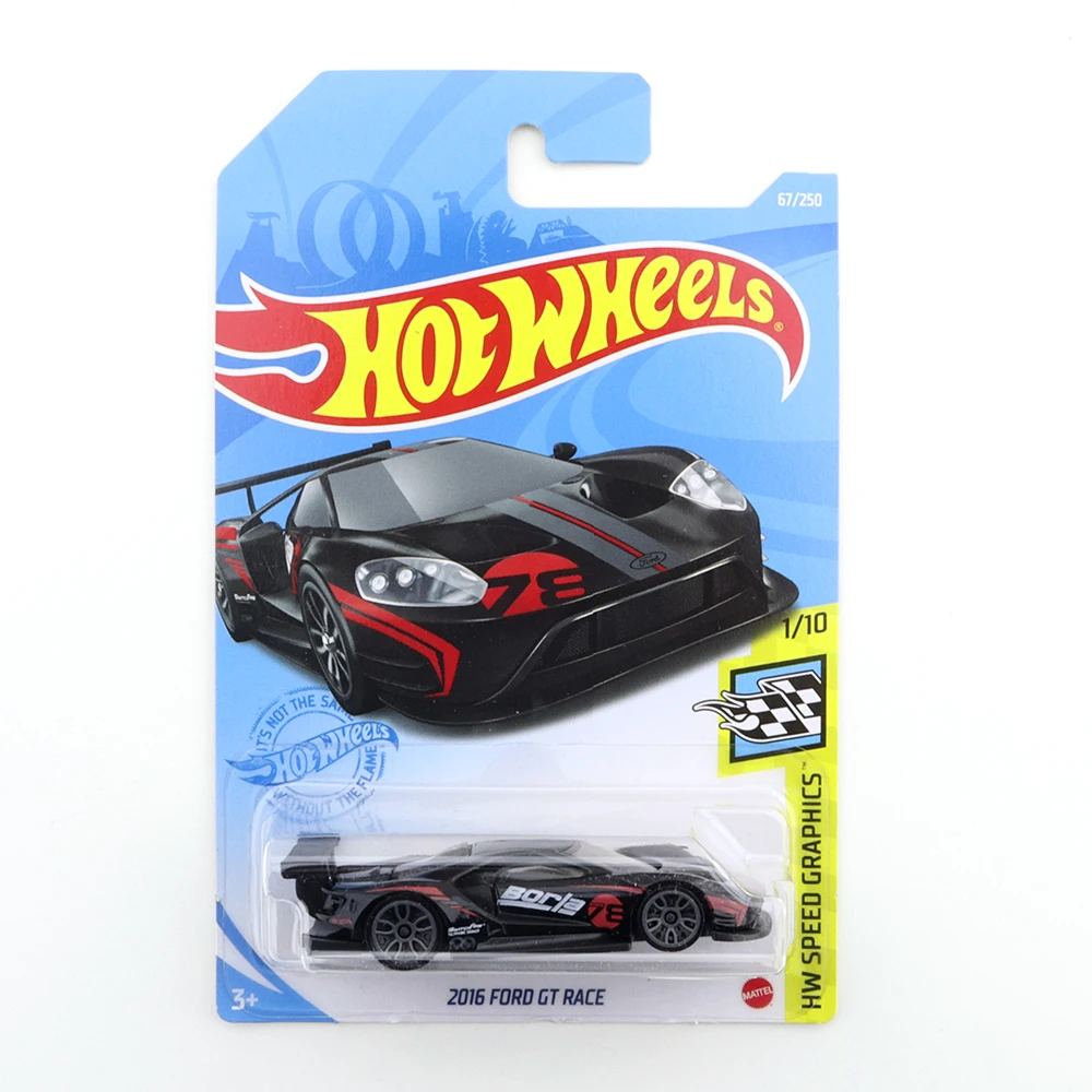 

2021H No.67 Hot wheels Hot Small Sports Car 1/64 Alloy Die-Casting Car Model @2016 FORD GT RACE