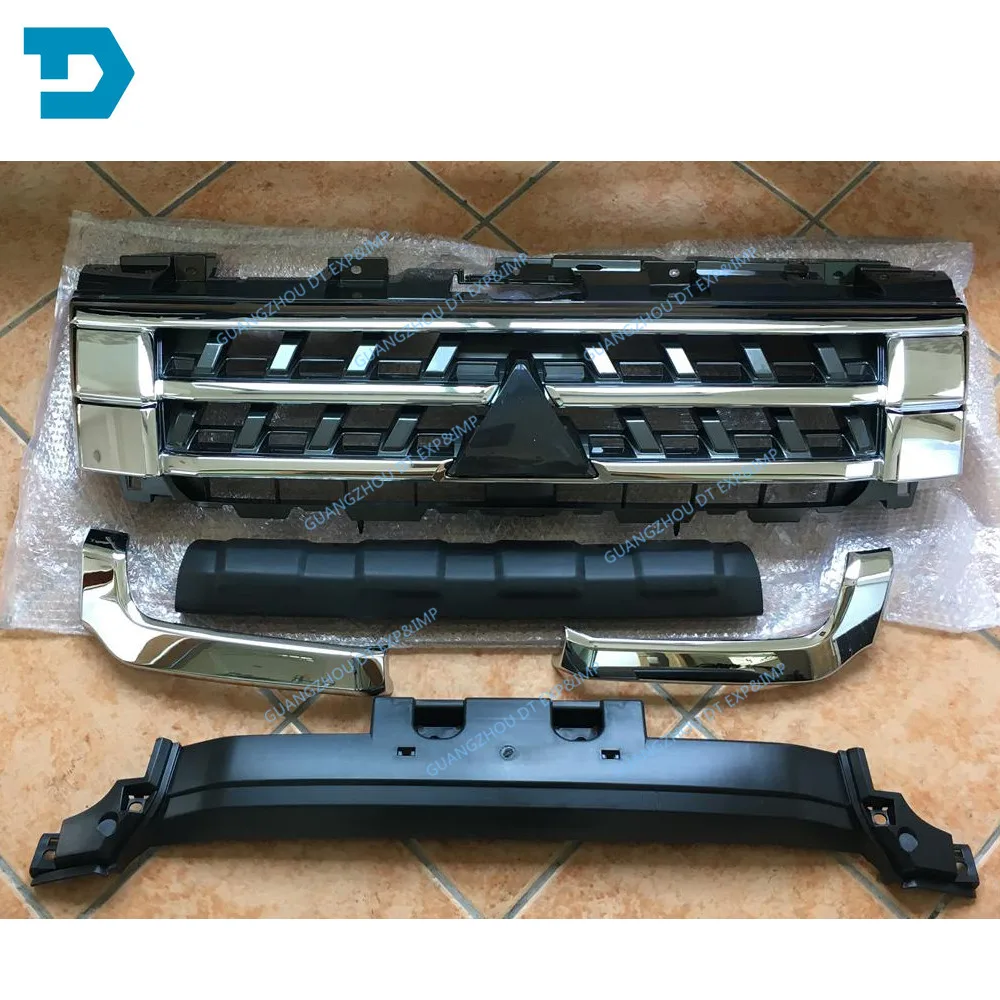 2007- хромированная решетка для pajero v97 7450A956 для montero v93 бампер чистая 7450A368 v95 v87 7450a514xa