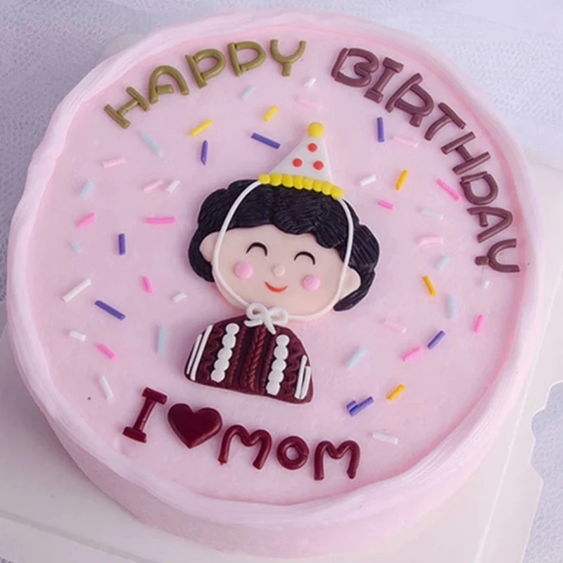 

3D Mothers Grandpa Grandma Longevity Elderly Silicone Mold Chocolate Cookies Fondant Epoxy Resin Mould Birthday Cake Decorating
