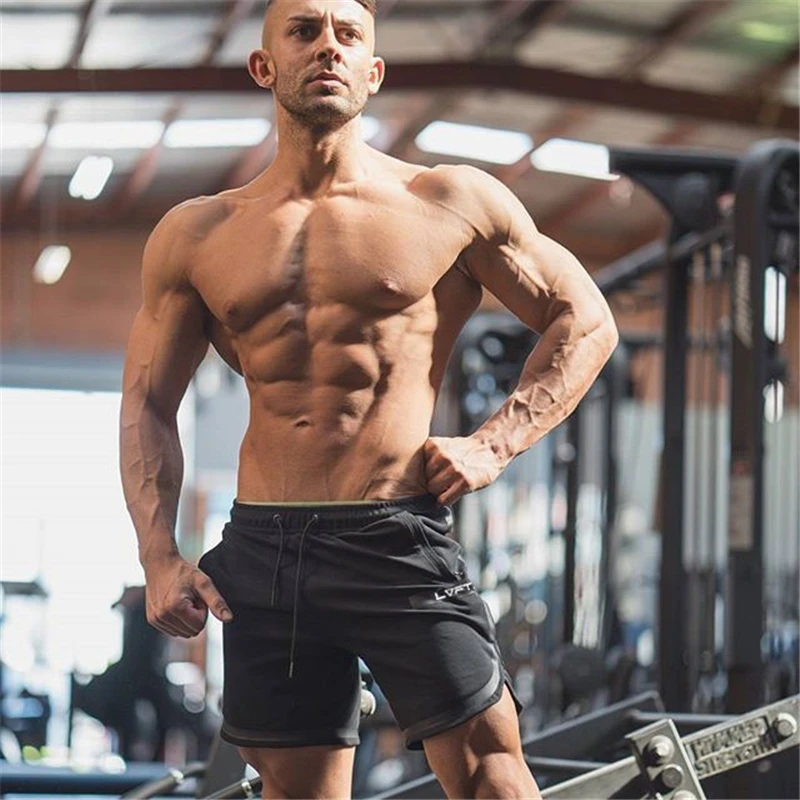 Летние шорты для бега мужские спортивные тренировочные фитнеса тренажерного