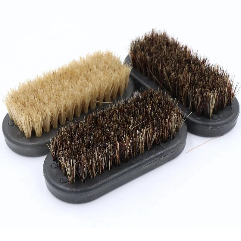 

1pcs 38x87mm Wenwan Shoe Cleaning Boot Brush Pig Bristles Soft hard Brush with Wood handle Portable Home Cleaner Polishing Tools