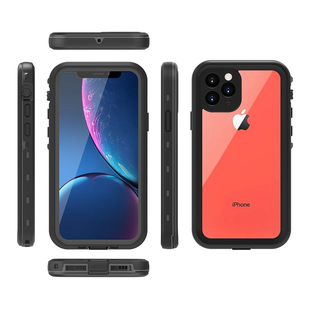 IP69K водонепроницаемый чехол для IPhone 11 Pro Max с защитой от воды ТПУ защиты