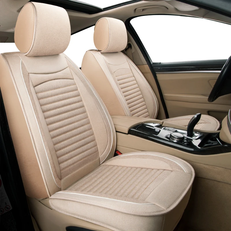 

KADULEE flax car seat covers for Ford Focus 2 3 Fushion Ranger mondeo Fiesta Edge Explore Kuga fiesta fusion car seats protector