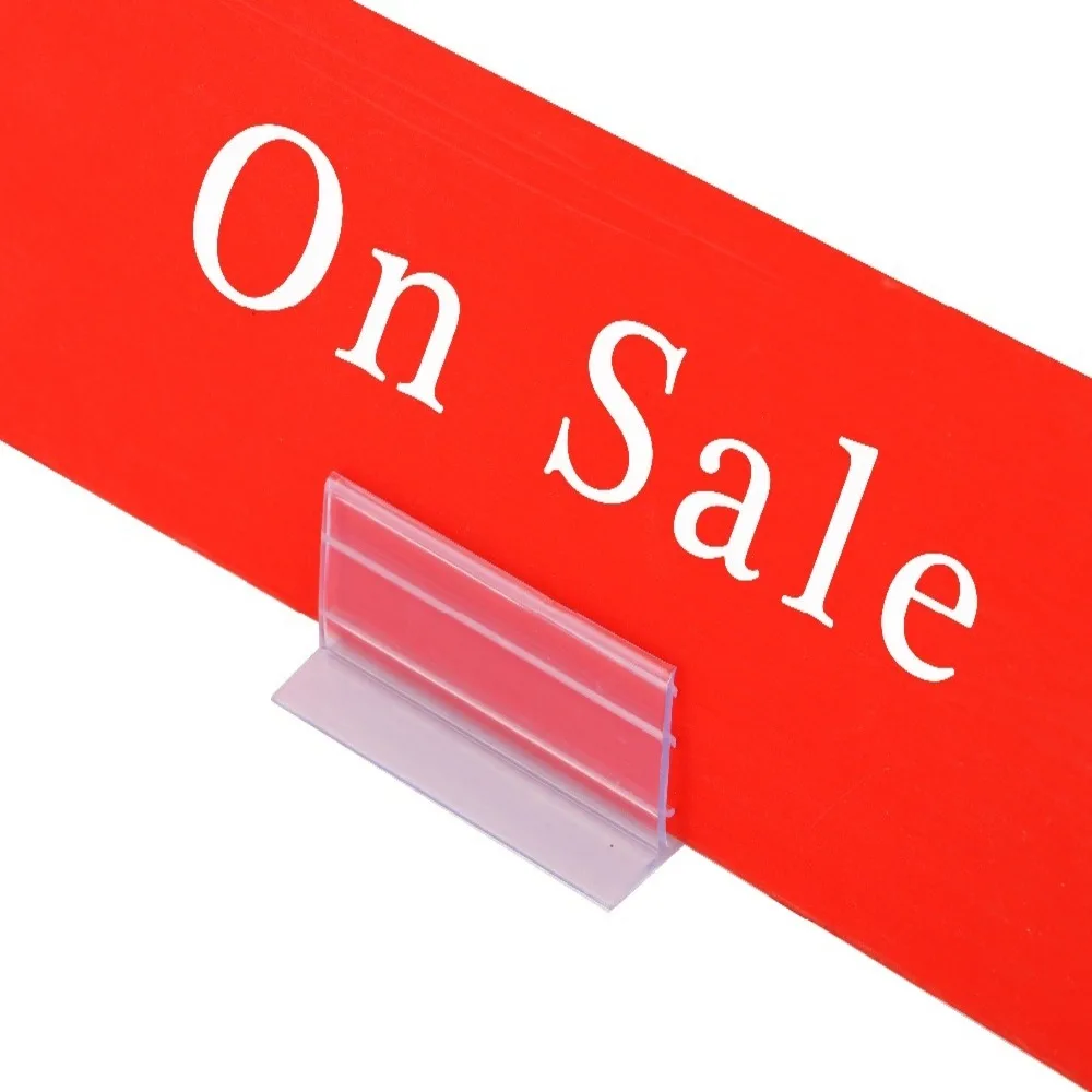 

14pcs 76*40*32mm Clear PVC Self Adhesive Guard Stand Heavy Duty Stable Glass Frame To Fasten Sheets And Panels Card Holder