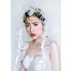 Новинка, свадебное платье T84B, фата, фата, кружевной однослойный головной убор для невесты