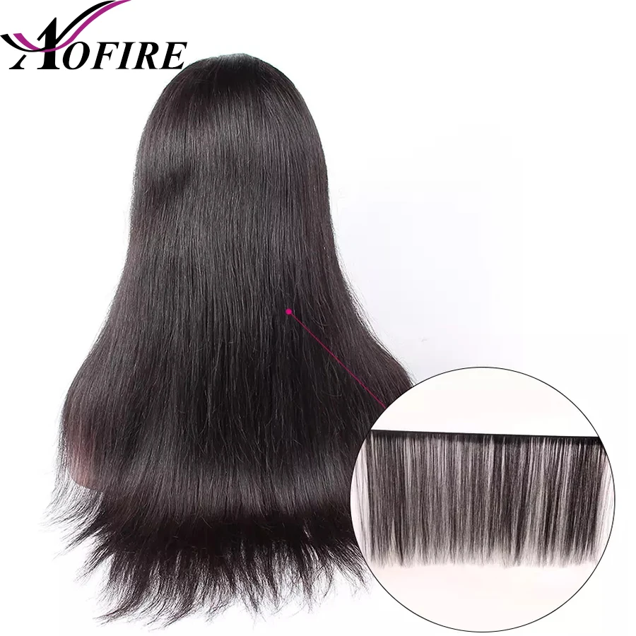 Straight Transparent Lace Front Human Hair Wigs For Black Women Brazilian Remy 13X6 Wig Pre Plucked With Baby |