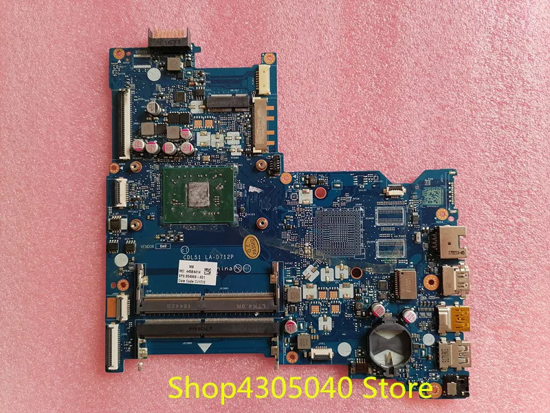 Материнская плата для ноутбука HP 15 BA LA D712P 854969 001 501 601 100% функции AMD A9 9410|Материнские
